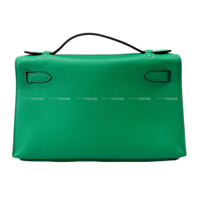HERMES エルメス ハンドバッグ ポシェットケリー ミント