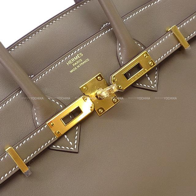 HERM** バーキン 25 ハンドバッグ エトゥープ エルメス HERMES バーキン25 B刻印 (2023年製) エトゥープ