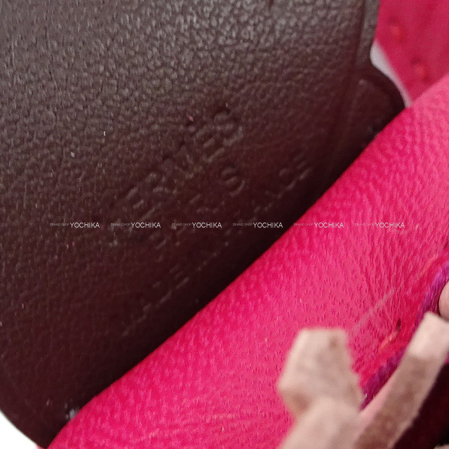 HERMES エルメス バッグチャーム ロデオ ペガサス PM フランボワーズ  