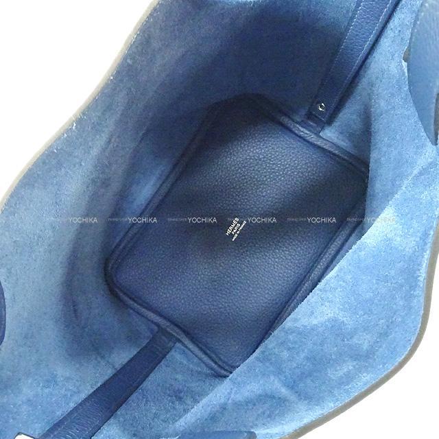 HERMES エルメス ピコタンロック 18 PM ディープブルー トリヨンモーリス シルバー金具 新品