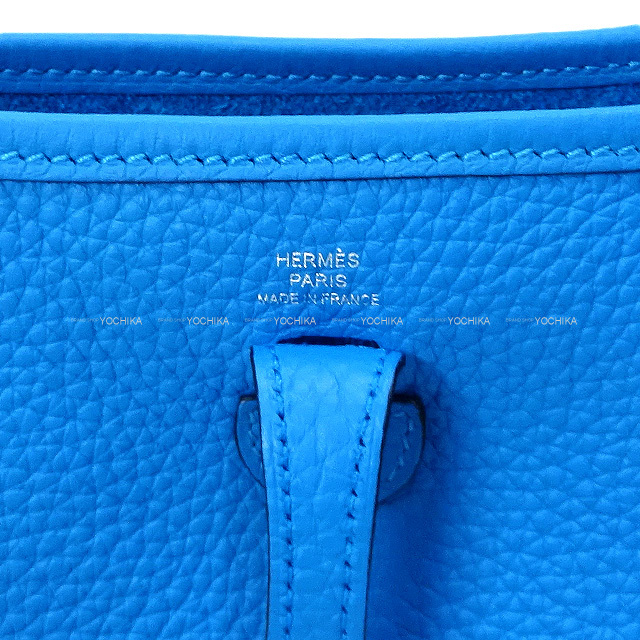 HERMES エルメス エヴリン エブリン 3 III GM ショルダーバッグ 斜め掛け トリヨンクレマンス ブルー系 シルバー金具 □N刻印 楽天市場】HERMES エブリン3GM トリヨンクレマンスの通販
