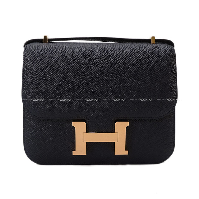 HERMES エルメス コンスタンス3 ミニ 18 ブルーインディゴ