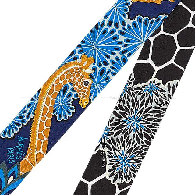 2020年 秋冬 HERMES エルメス ツイリー スカーフ "三美神" ブルーニュイ/ゴールド 新品