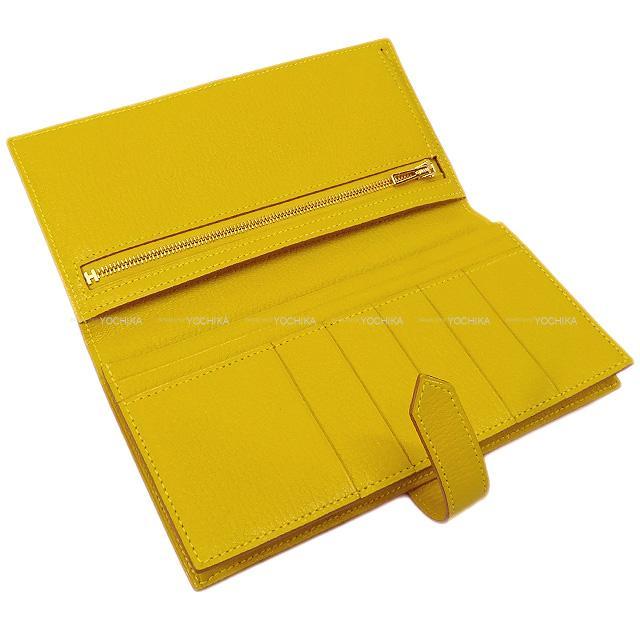 HERMES エルメス 長財布 ベアンスフレ クミン シェーブル ゴールド金具 新品未使用
