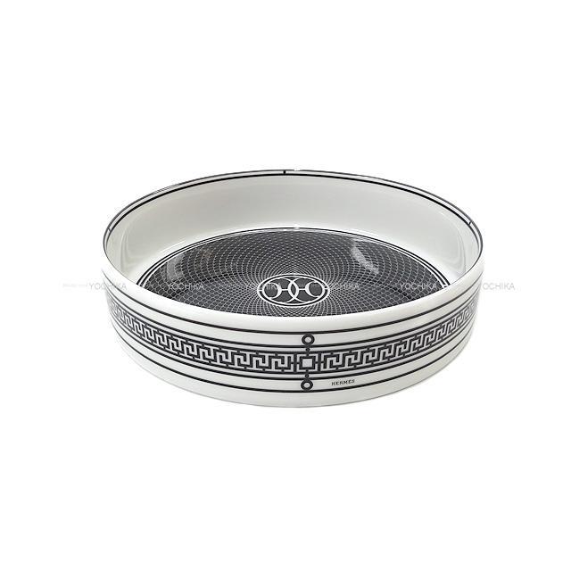 HERMES エルメス Hデコ 丸形 小鉢 小皿 プレート 黒/
