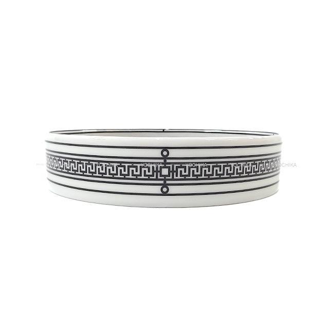 HERMES エルメス Hデコ 丸形 小鉢 小皿 プレート 黒(Black)/白(White