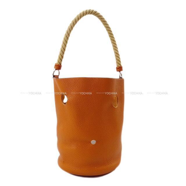 Hermes エルメス ハンドバッグ マンジョワール Mm ポティロン トリヨン シルバー金具 Saランク 中古