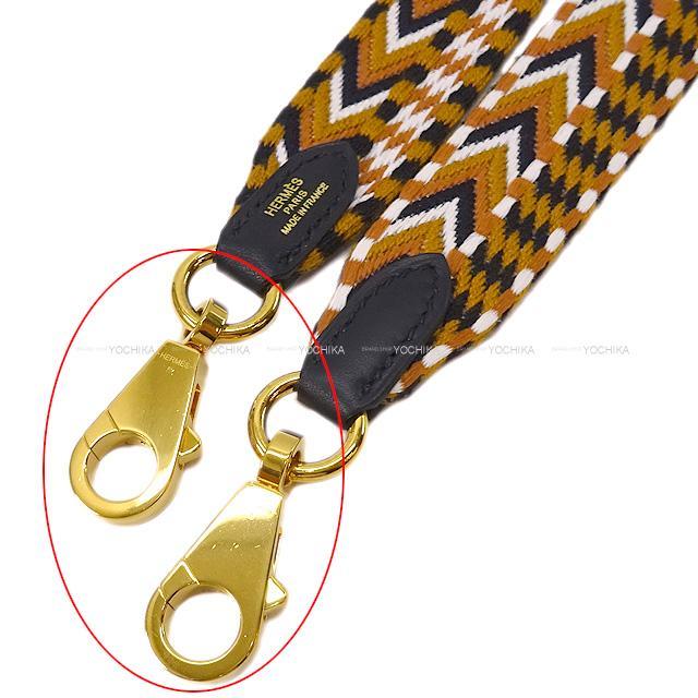 HERMES エルメス  "バンドリエール サングル アレグロ 25mm" ショルダーストラップ 105cm トワル/スイフト