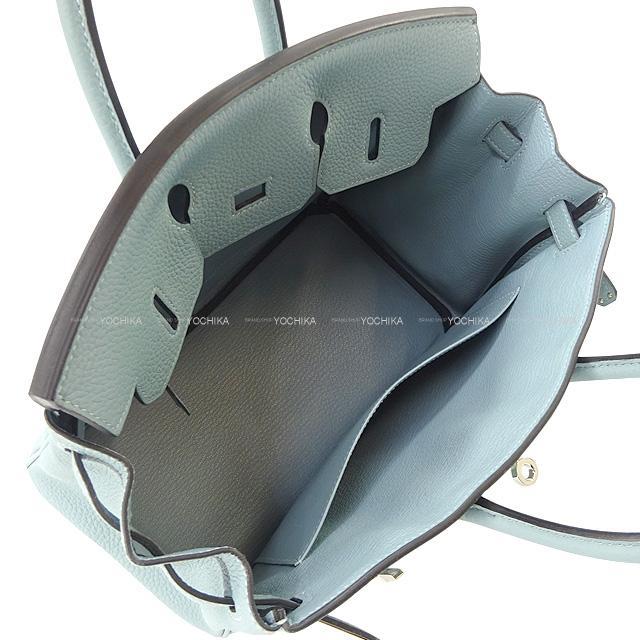 HERMES エルメス ハンドバッグ バーキン25 シエル トゴ シルバー金具 新品