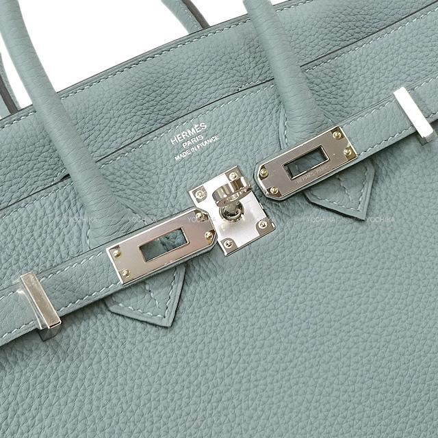 HERMES エルメス ハンドバッグ バーキン25 シエル トゴ シルバー金具 新品