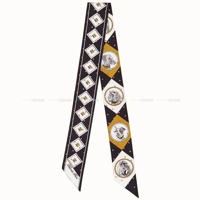 HERMES エルメス スカーフ ツイリー 首輪と犬 コリエドシアン  