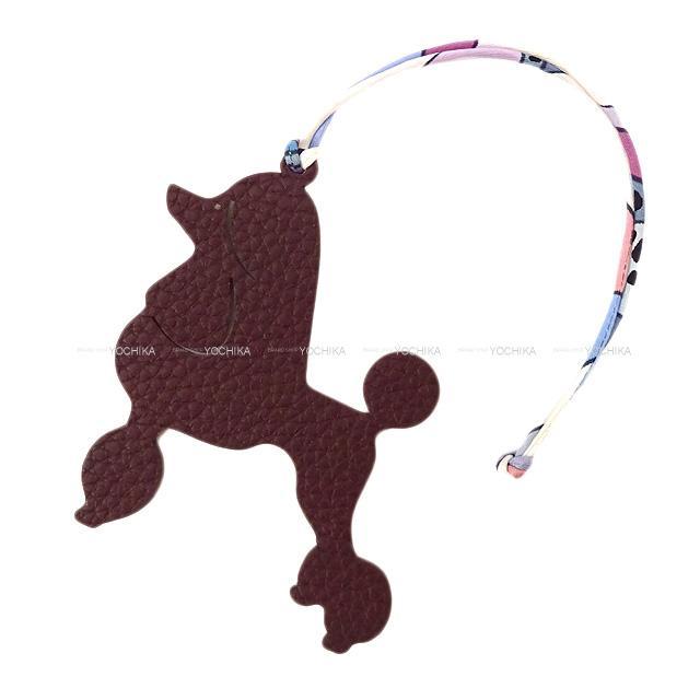 HERMES エルメス バッグチャーム プティアッシュ チャーム "プードル 犬" ルージュアッシュ トゴ/シェーブル 新品