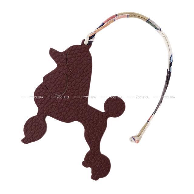HERMES エルメス バッグチャーム プティアッシュ チャーム "プードル 犬" ルージュアッシュ 新品