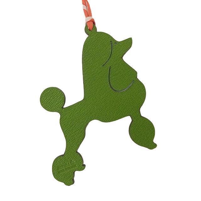 HERMES エルメス バッグチャーム プティアッシュ プードル ドッグ 犬