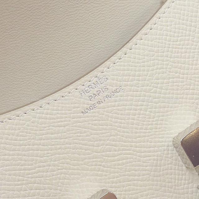 HERMES エルメス 財布 コンスタンススリム ウォレット ウェストポーチ クレ エプソン シルバー金具 新品