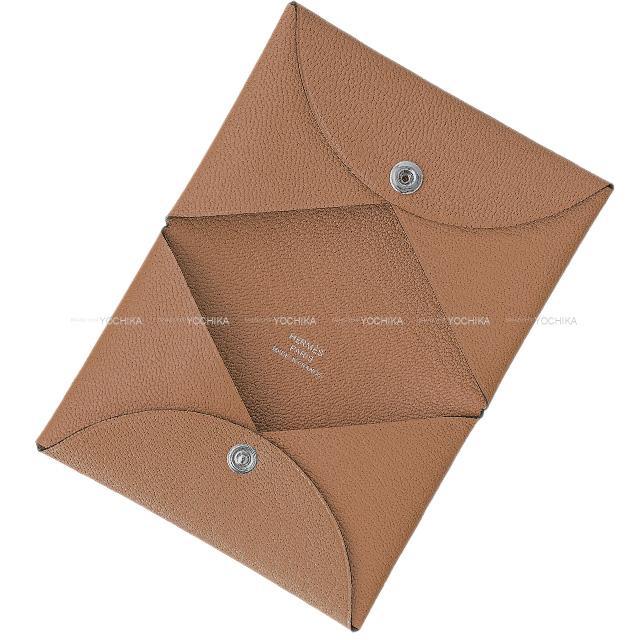 HERMES エルメス カードケース Calvi(カルヴィ) ケブラチョ シェーブル シルバー金具 新品