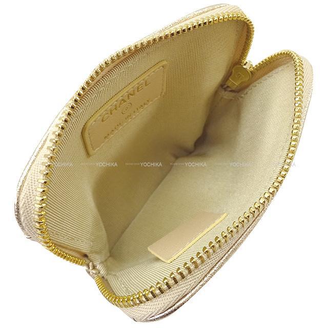 CHANEL シャネル マトラッセ  コイン カードケース メタリックゴールド ラムスキン AP2061 新品