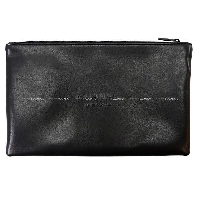 CHANEL シャネル ノベルティ 香水 No.5 コスメ ポーチ 黒(ブラック) PUレザー/ポリエステル 新品未使用
