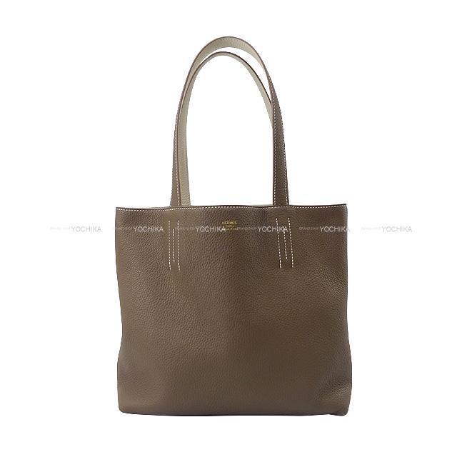 HERMES エルメス リバーシブル トートバッグ ドゥブル・サンス(ドゥブルセンス) 36 エトープ/クレ トリヨン 新品