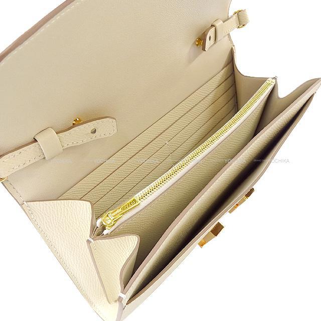 HERMES エルメス 長財布 コンスタンス ウォレット トゥーゴー ロング クレ エプソン ローズゴールド金具 新品