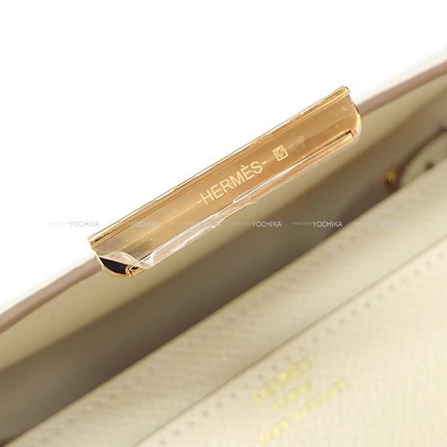 HERMES エルメス 長財布 コンスタンス ウォレット トゥーゴー ロング クレ エプソン ローズゴールド金具 新品