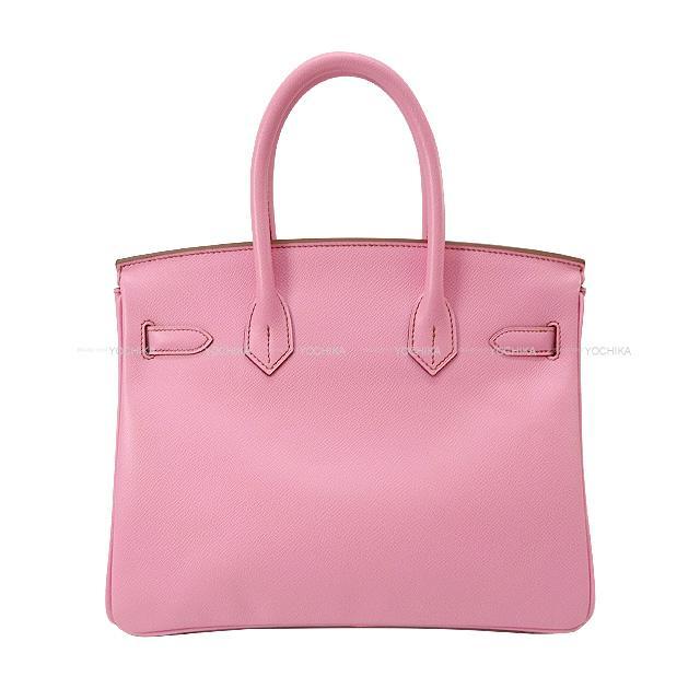 エルメス ハートチャーム ピンクｘオレンジ シルバー金具 HERMES エルメス ハンドバッグ バーキン30 ピンク エプソン