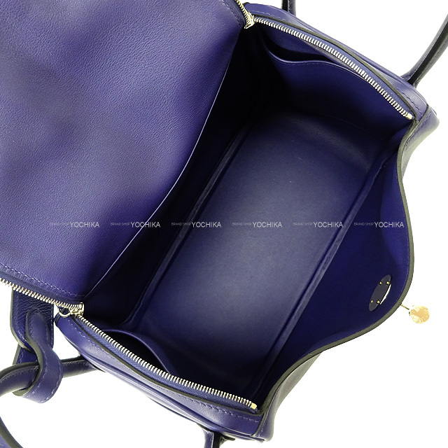 HERMES エルメス ショルダーバッグ リンディ 26 トレサージュ ブルー