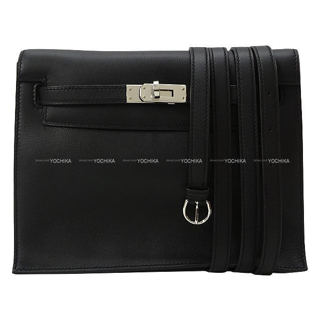 HERMES エルメス バッグ 4Way ケリーダンス2 黒 スイフト シルバー金具