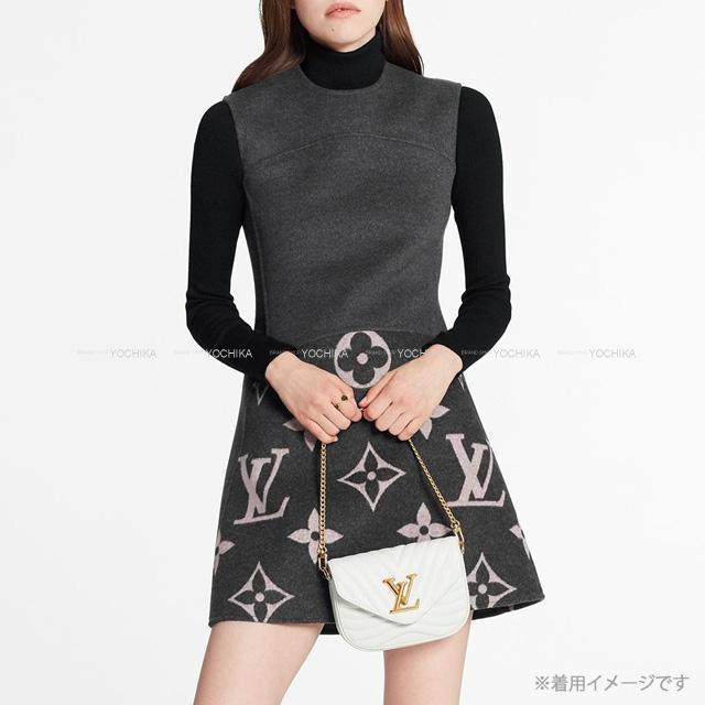 LOUIS VUITTON ルイ・ヴィトン レディス スリーブレス Aラインドレス イン ウール シルクブレンド ウィズ