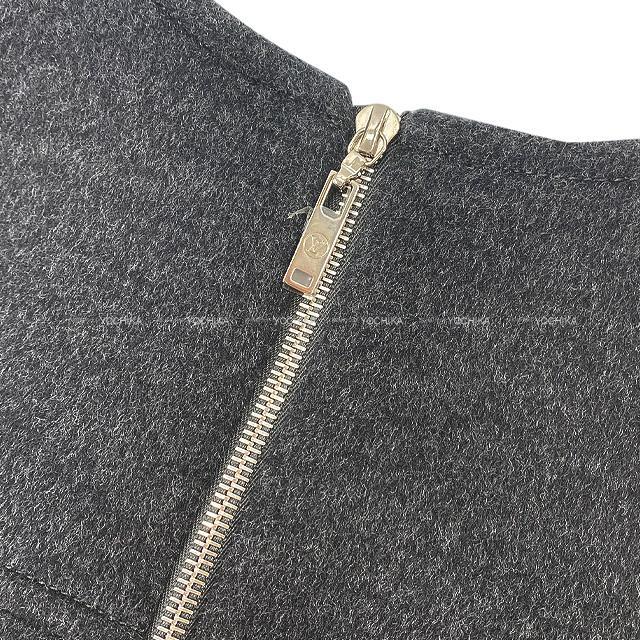 LOUIS VUITTON ルイ・ヴィトン レディス スリーブレス Aラインドレス イン ウール シルクブレンド ウィズ