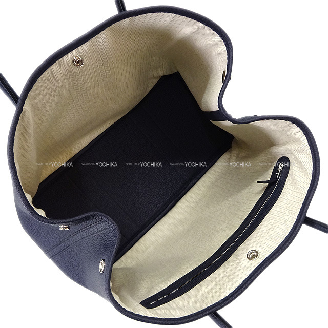 HERMES エルメス トートバッグ ガーデンパーティ 36 PM ブルー