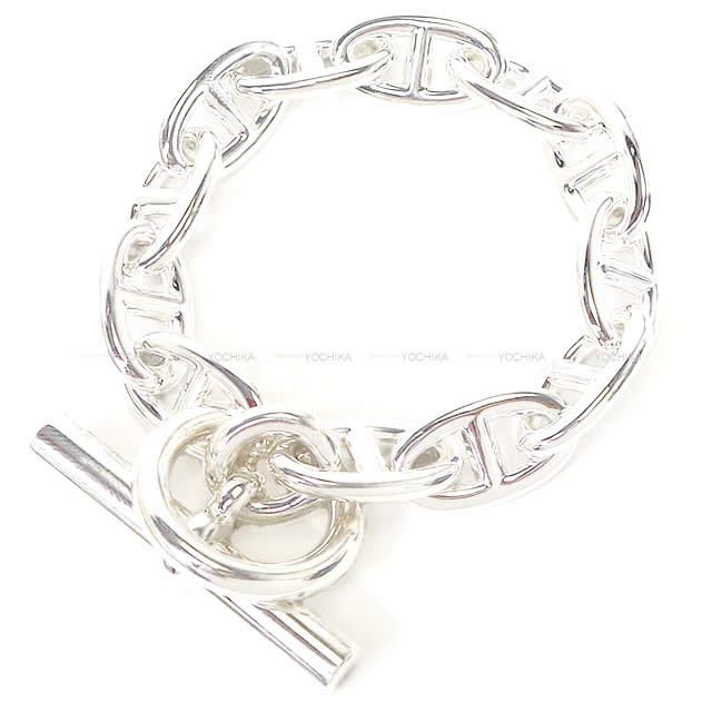 Hermes エルメス ブレスレット シェーヌダンクル Gm 12コマ バングル シルバー925 新品 Hermes エルメス ブレスレット シェーヌダンクル Gm 12コマ バングル シルバー925 新品