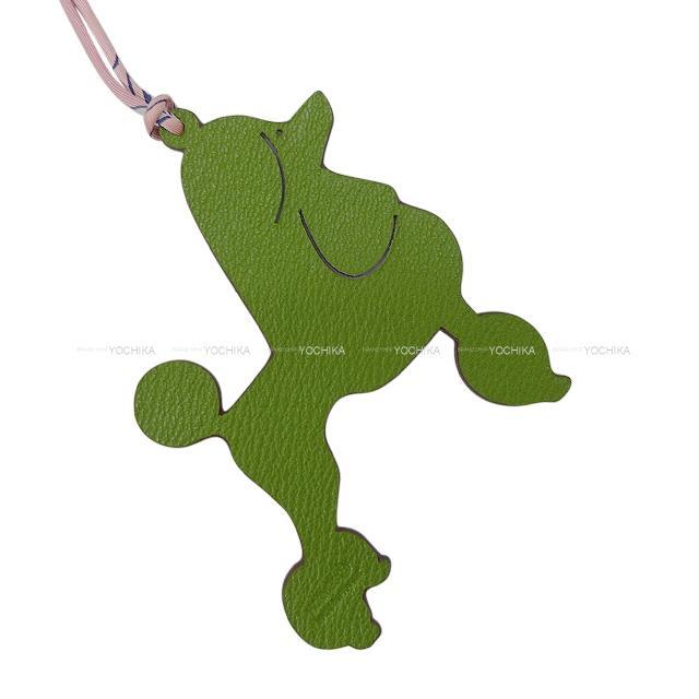 Hermes エルメス バッグチャーム プティアッシュ プードル 犬 ショコラ カノピ トリヨン シェーブル 新品