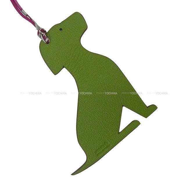 未使用　HERMESエルメス プティアッシュ　ラブラドール犬 エルメス プティアッシュ チャーム ラブラドール 犬 レザー