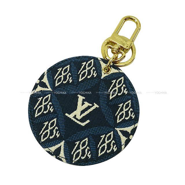Louis Vuitton ルイ ヴィトン ポルトクレ モノグラム キーリング ポルトゥレ イリュストレ Since1854 ネイビー ゴールド金具 Mp2848 新品