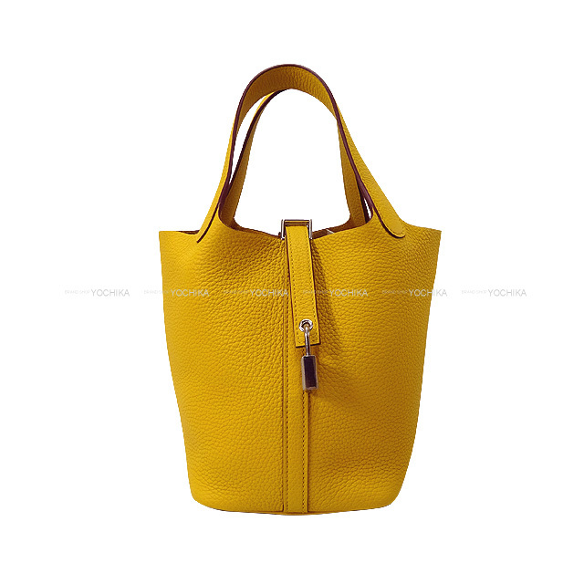HERMES エルメス ハンドバッグ ピコタンロック 18 PM ジョーヌ