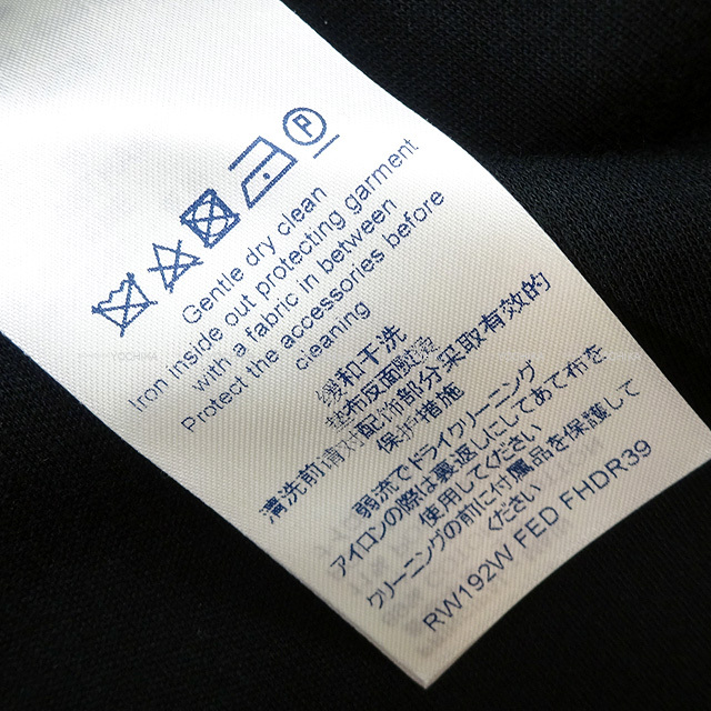 19 春夏 Louis Vuitton ルイ ヴィトン ワンピース ロゴスタンプ スウェット シャツドレス 袖切り替えワンピース 黒 ブラック コットン ナイロン11 シルバー金具 1a5kf8 新品同様 中古