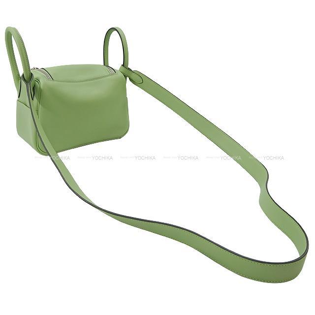 HERMES エルメス 2Way ショルダーバッグ リンディ ミニ 20 ヴェールクリケット スイフト シルバー金具 新品
