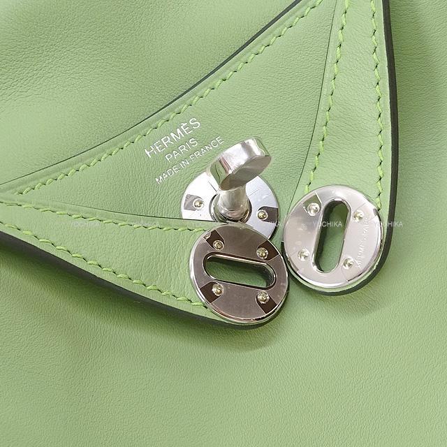 エルメス HERMES リンディミニ Y刻印 ヴェールクリケット シルバー金具 スイフト レディース ショルダーバッグ HERMES エルメス 2Way ショルダーバッグ リンディ ミニ 20 ヴェール