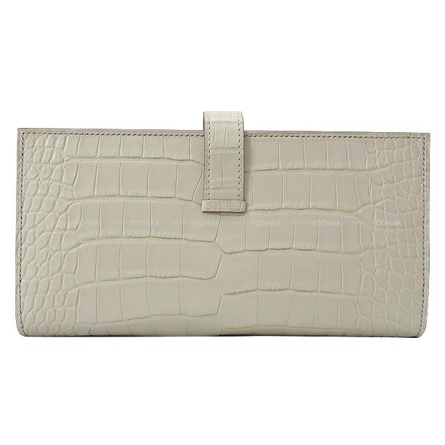 HERMES エルメス 長財布 ベアンスフレ ベトン アリゲーターマット 