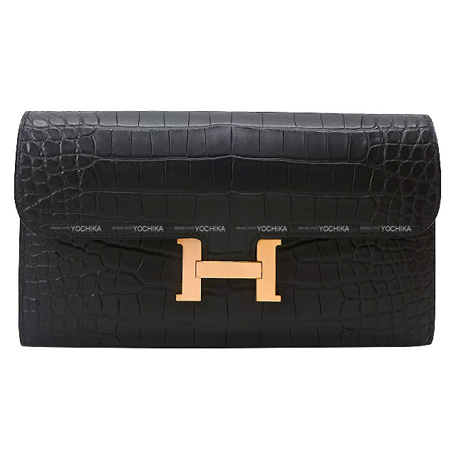 HERMES エルメス ベアンスフレ D刻印 ゴールド金具 ロング