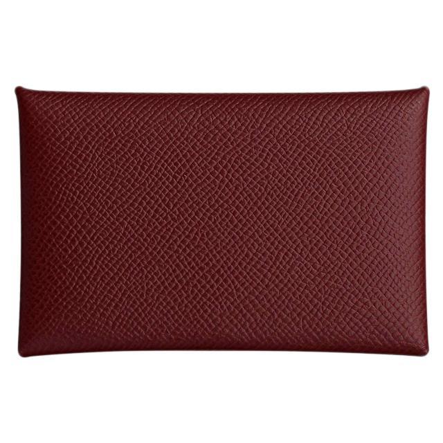 HERMES エルメス カードケース Calvi(カルヴィ) ローズエグランタイン エプソン シルバー金具 新品