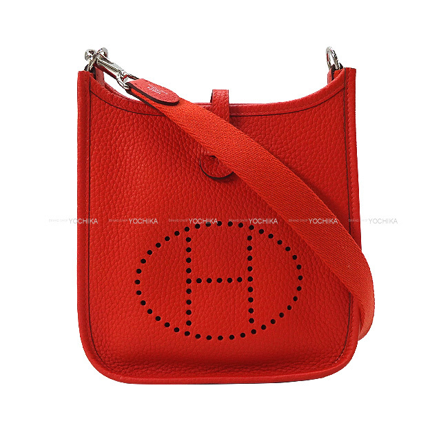 エルメス ショルダーバッグ エヴリン 16 TPM アマゾン ルージュトマト  