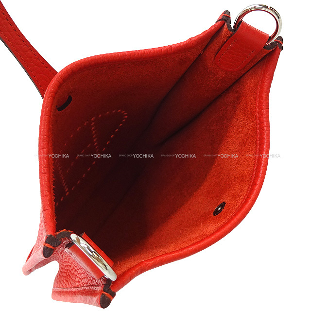 エルメス ショルダーバッグ エヴリン 16 TPM アマゾン ルージュトマト  