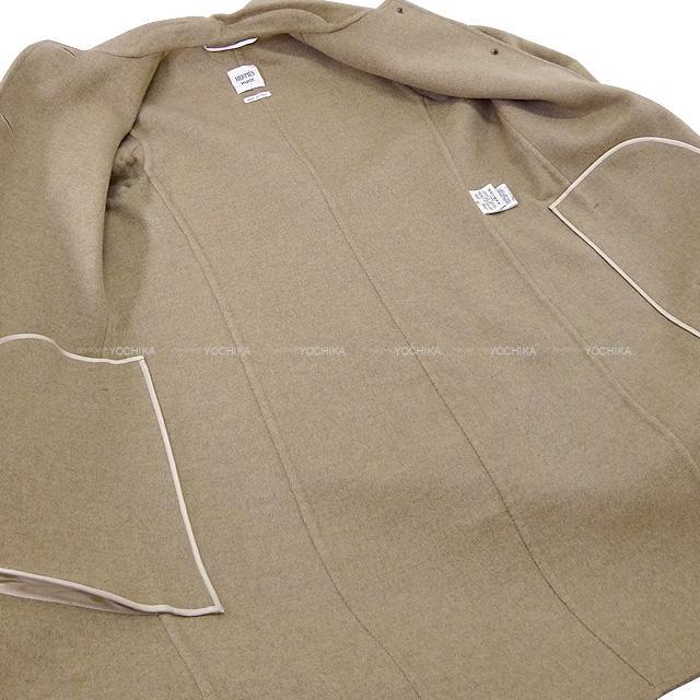 HERMES エルメス レディース カシミヤ ダブルフェイス ノースリーブ コート #38 新品未使用