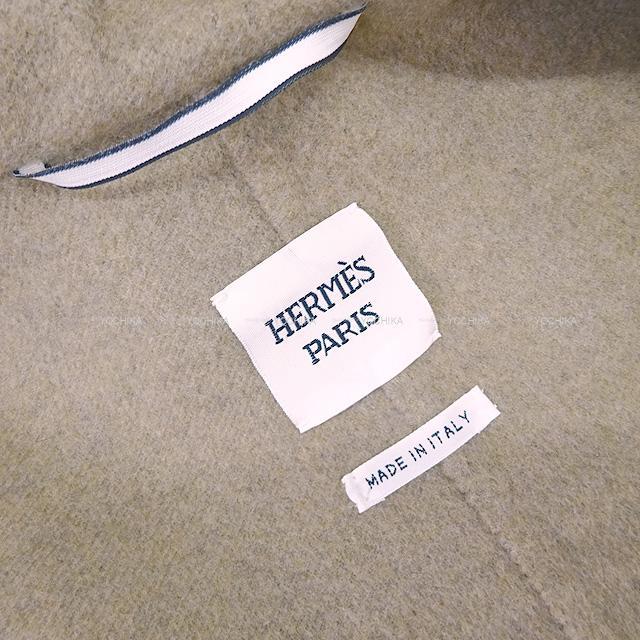 HERMES エルメス レディース カシミヤ ダブルフェイス ノースリーブ コート #38 新品未使用