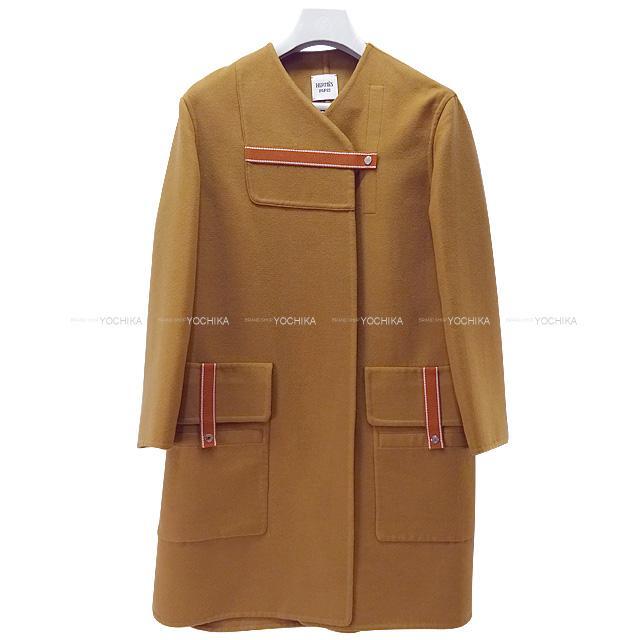2020年 春夏 HERMES エルメス レディース ノーカラーコート ダブルフェイス "Esprit Equestre