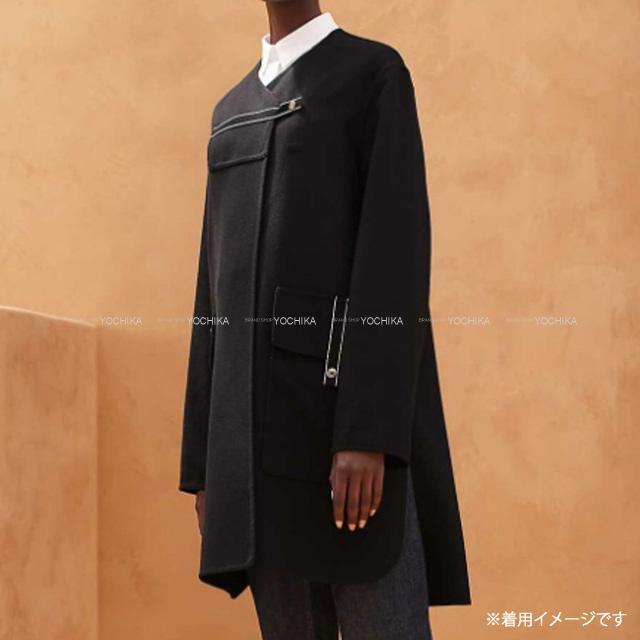 2020年 春夏 HERMES エルメス レディース ノーカラーコート ダブル 