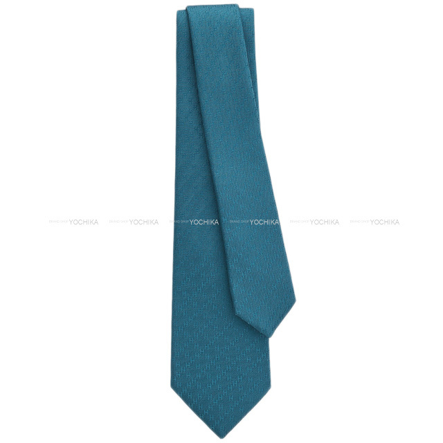 HERMES エルメス ネクタイ Hロゴ/FACOMMEE NEW H ブルー