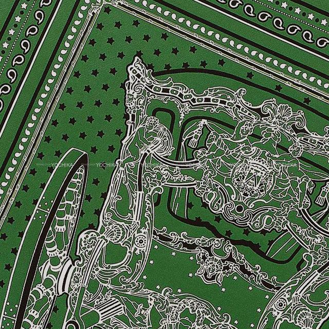 HERMES エルメス バンダナ カレ55 「大使の偉大な運送」 ヴェール/黒/白 シルク100% 新品未使用